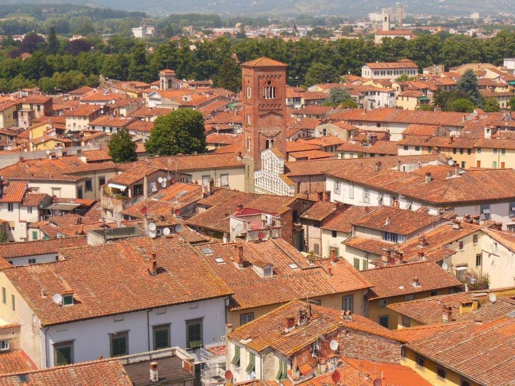 Panorámica de Lucca desde la Torre Guinigi
