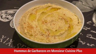 Hummus de Garbanzos en Monsieur Cuisine Plus