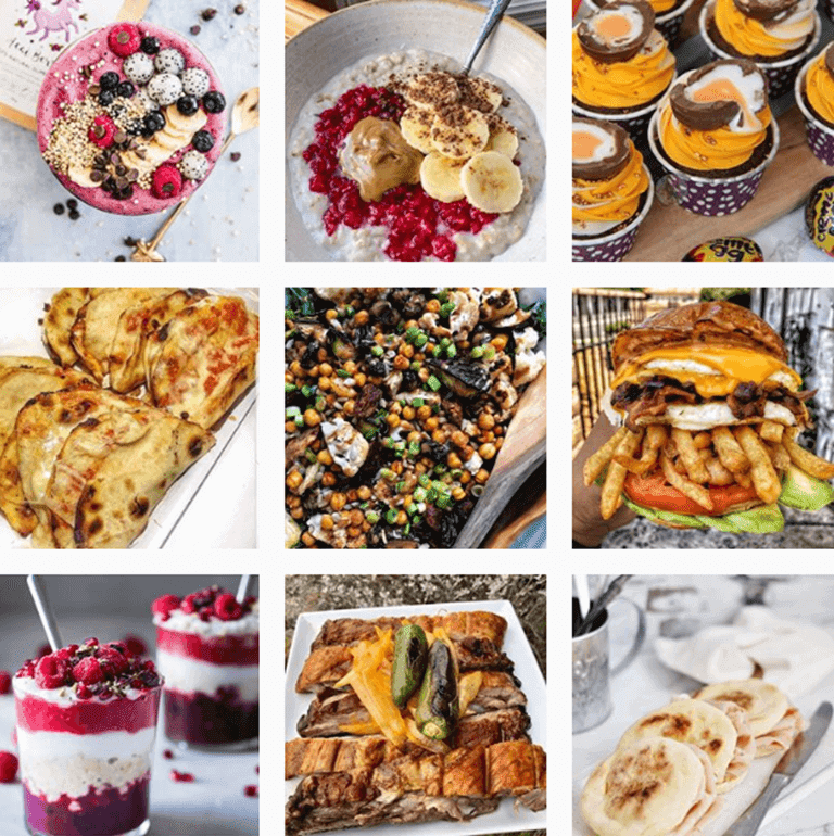 Food Hashtags by @Instagram