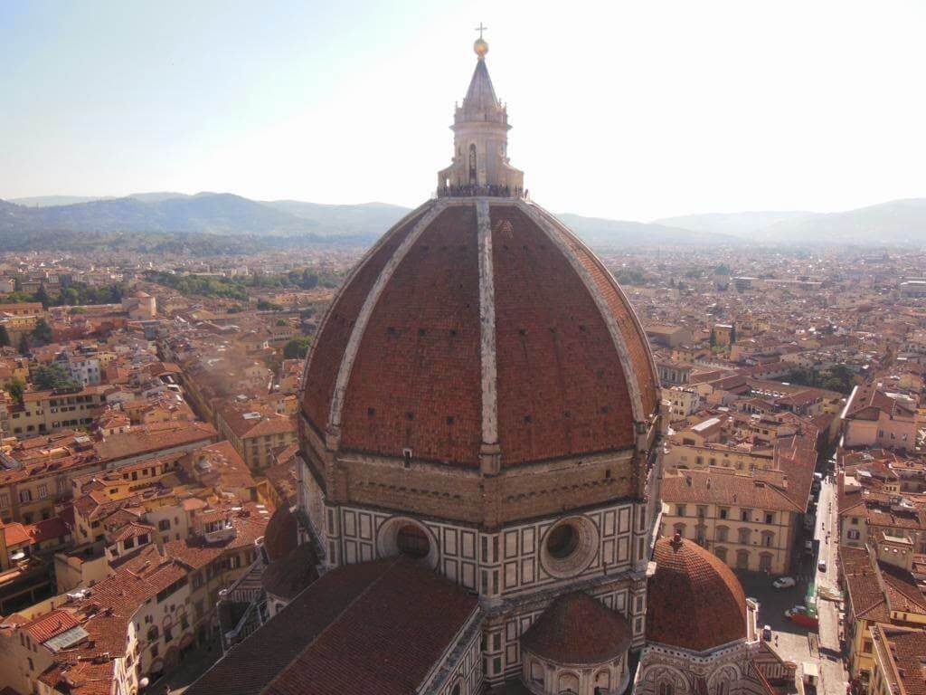 Cupula Brunelleschi desde lo alto del Campanile.