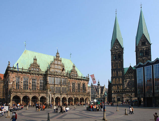 ¿Qué ver en Bremen en un día? Ayuntamiento y Catedral @wikimedia