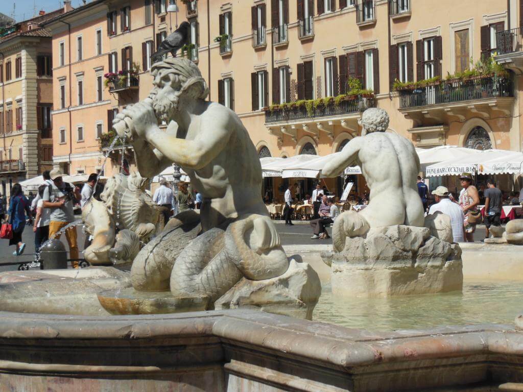 Fontana del Nettuno en Piazza Navona