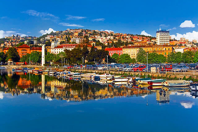 Panorámica de Rijeka (Croacia)