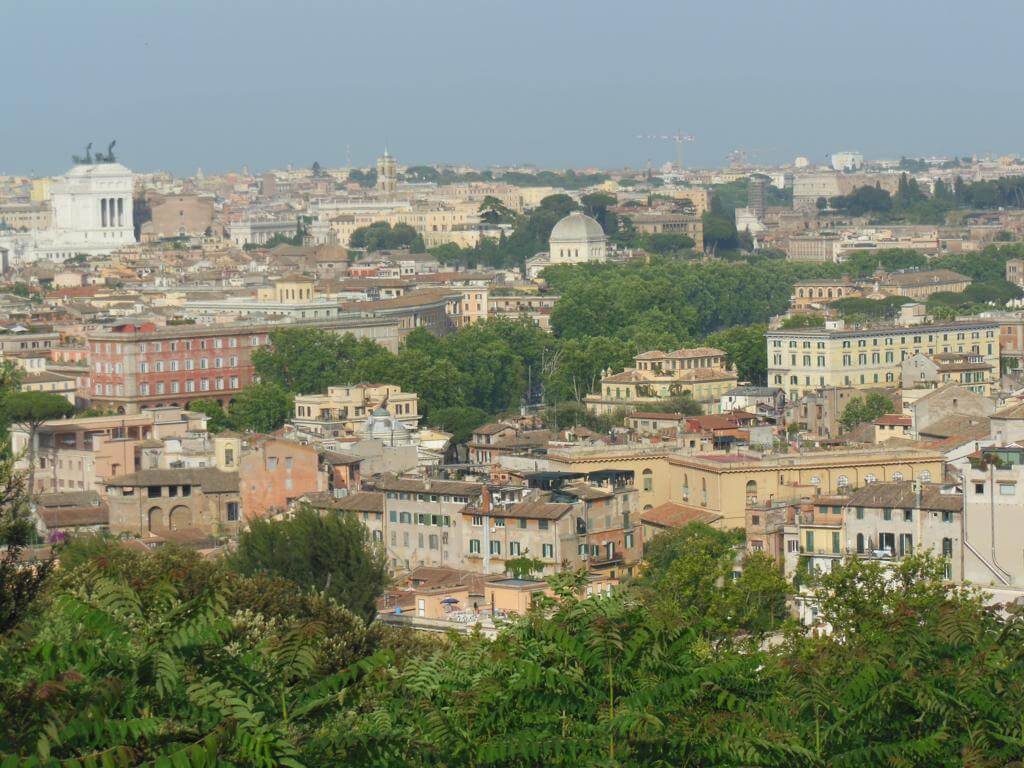 Vistas de Roma desde el Gianicolo