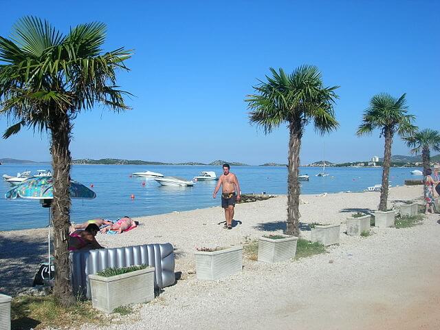 Playa en Vodice (Croacia)