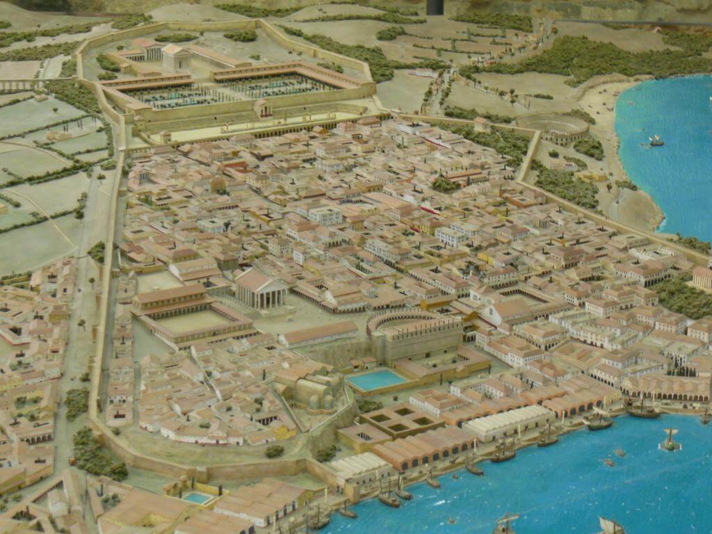 Maqueta de la ciudad romana de Tarraco