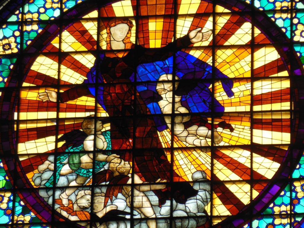 Vidriera en la Catedral de Girona