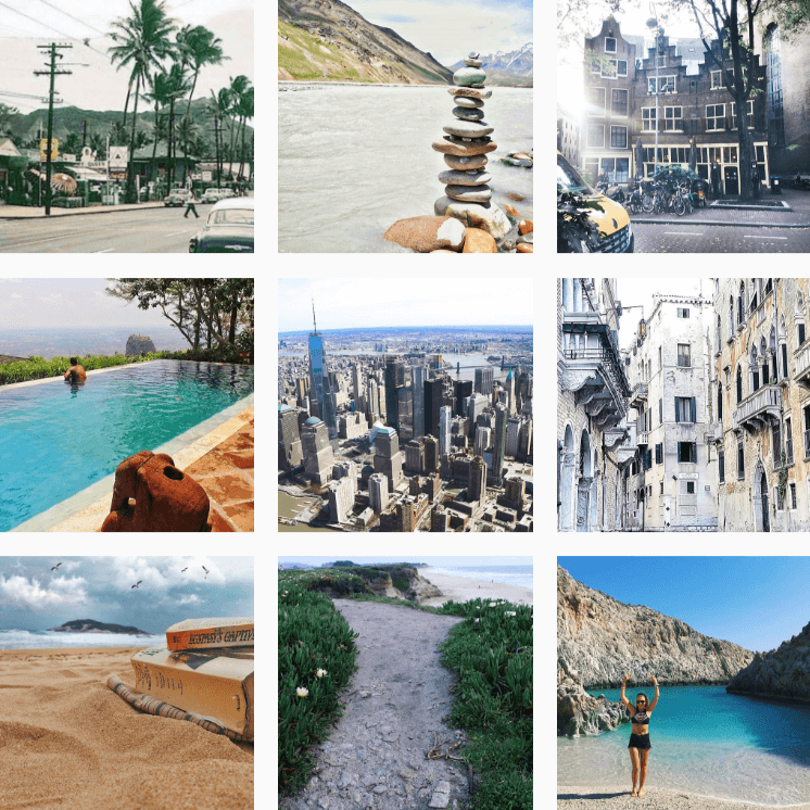 Travel Hashtags by @Instagram