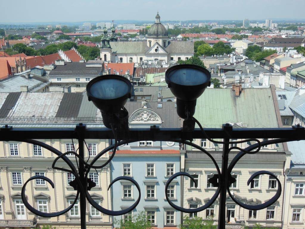 Vistas de Cracovia desde la Torre del Ayuntamiento.