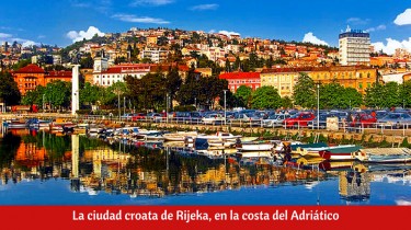 La ciudad croata de Rijeka, en la costa del Adriático