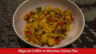 Migas de Coliflor en Monsieur Cuisine Plus