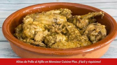 Alitas de Pollo al Ajillo en Monsieur Cuisine Plus