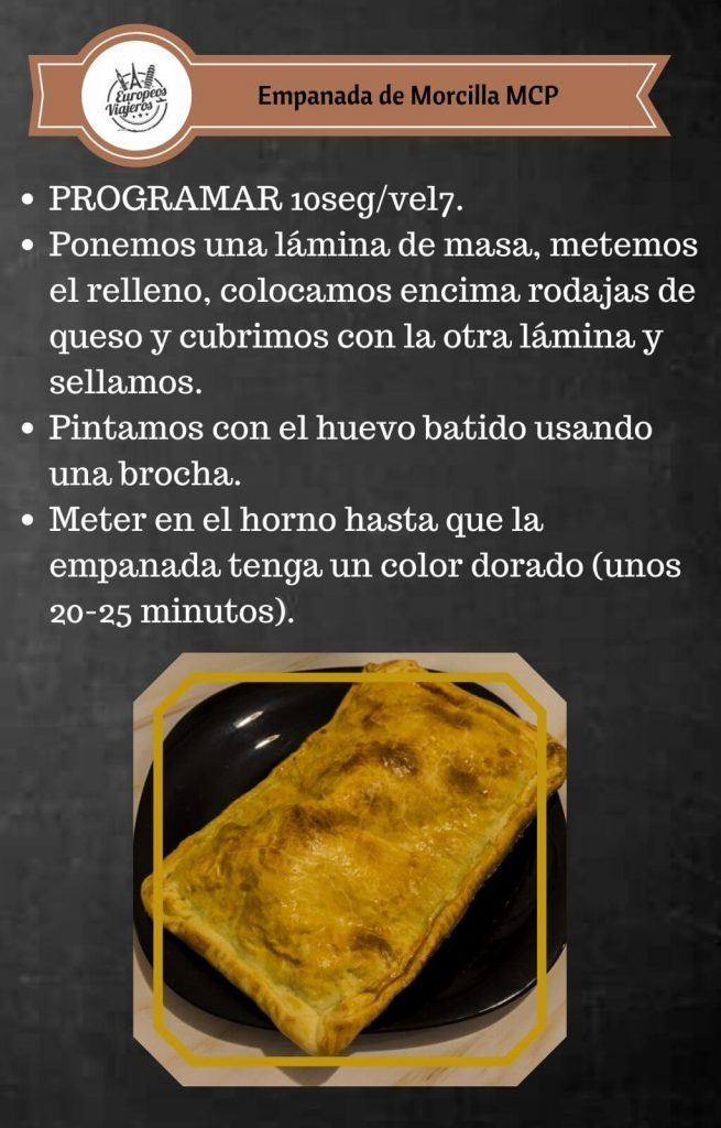 Receta de Empanada de Morcilla.
