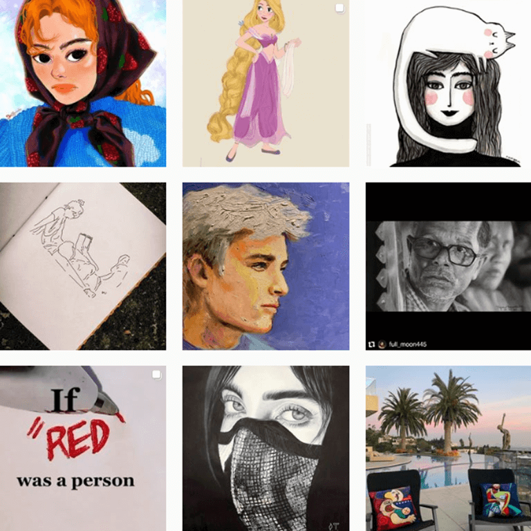 Hashtags artísticos by @Instagram