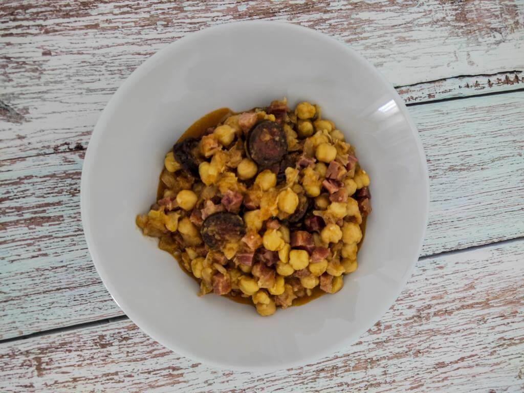 Morcilla Achorizada con Garbanzos en Monsieur Cuisine Plus